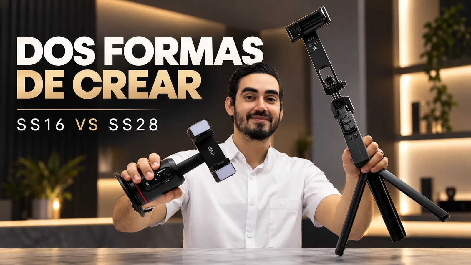 Opciones de soportes 360 para crear contenido