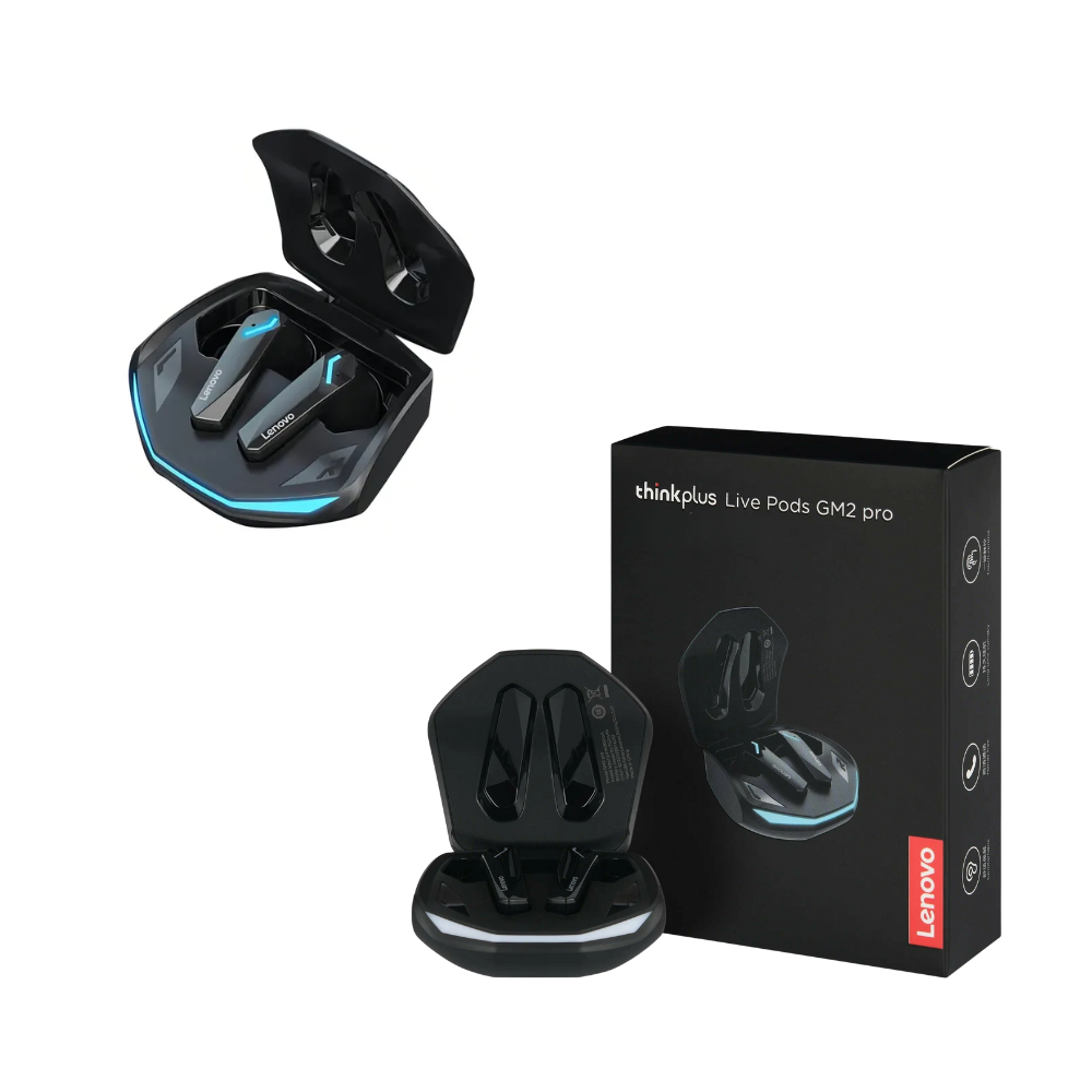 Audifonos Lenovo GM2 Pro. caja