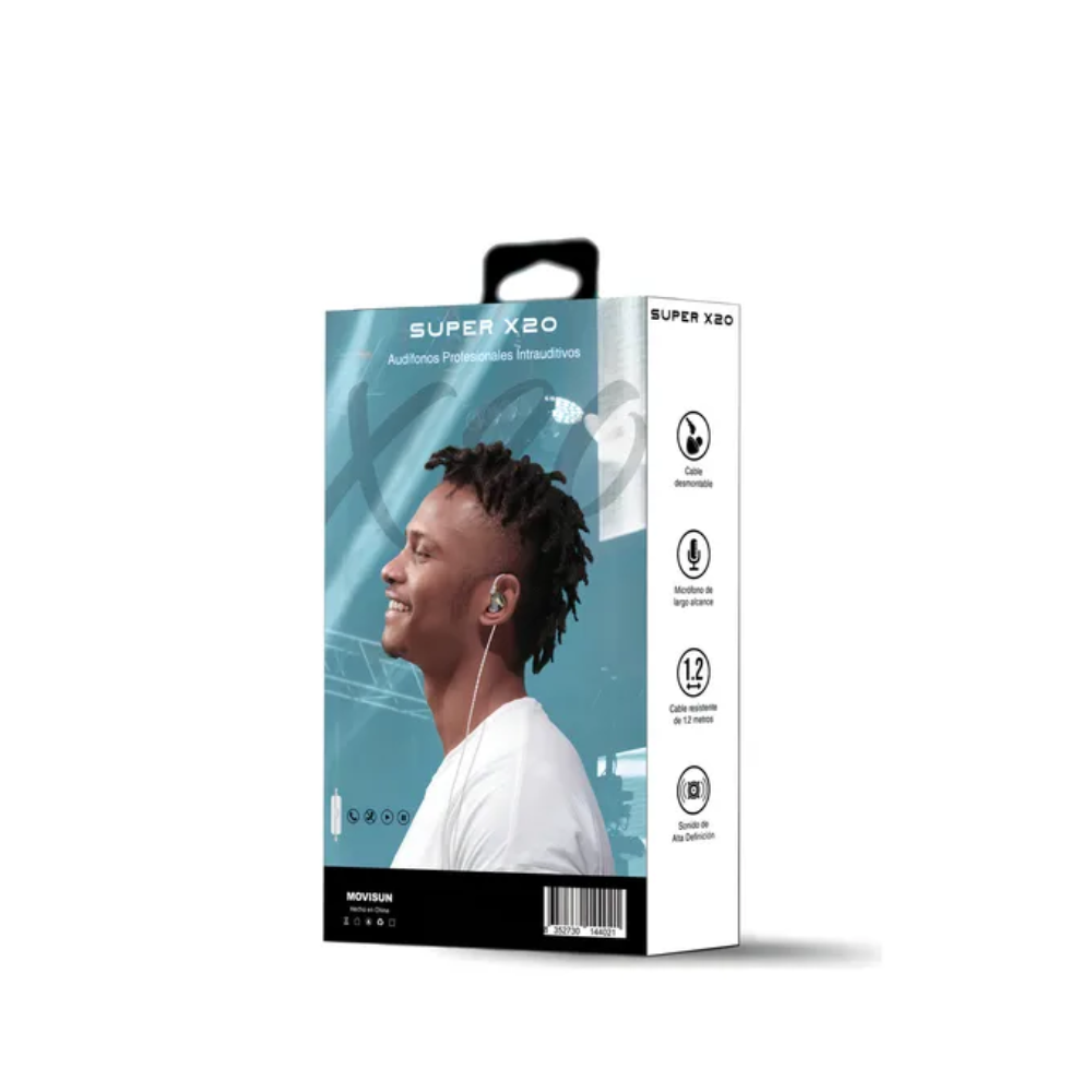 Audifonos Movisun Super X20 TipoC caja